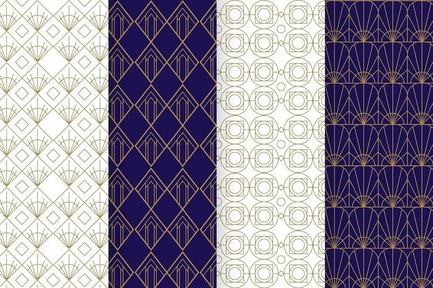 Art deco pattern collection