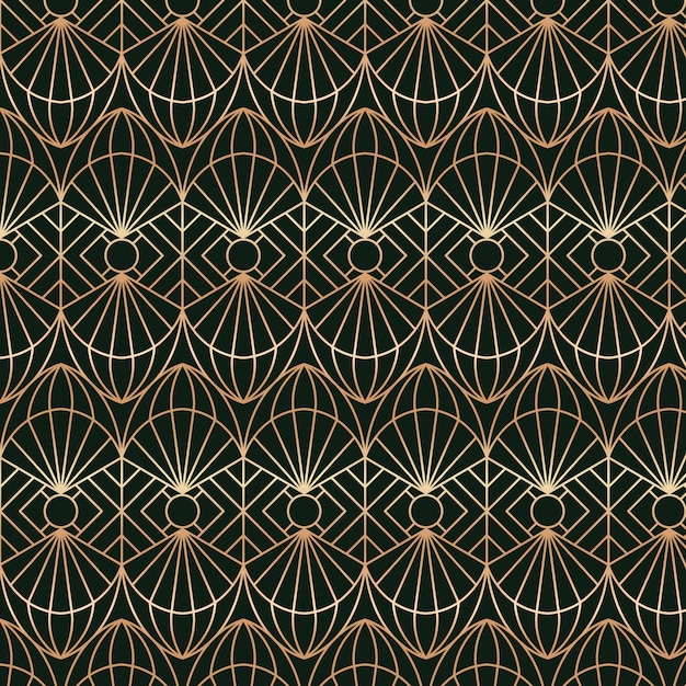 Vector art deco pattern design