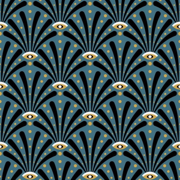 Art deco seamless pattern design