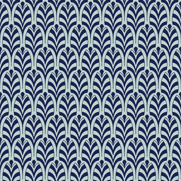 Art Deco Seamless Pattern, Geometrical Background for design, cover, textile, wallpaper, decoration in vector