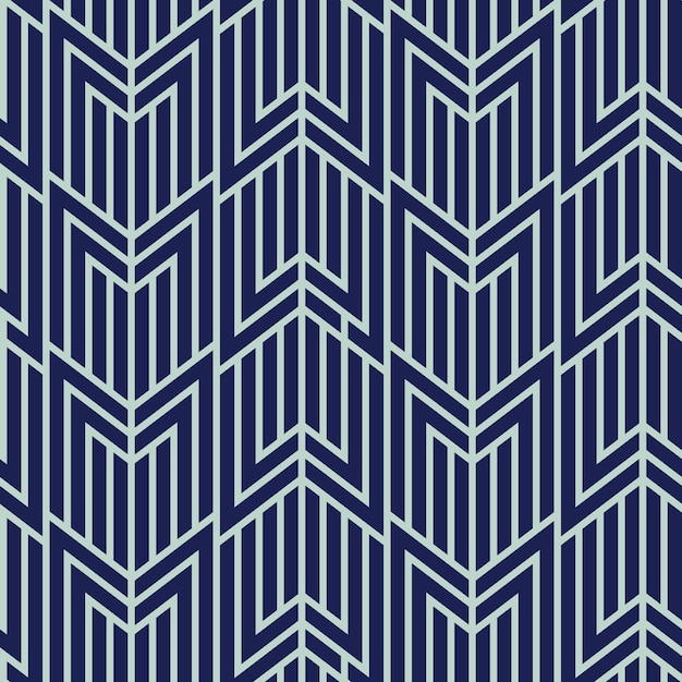 Art Deco Seamless Pattern, Geometrical Background for design, cover, textile, wallpaper, decoration in vector