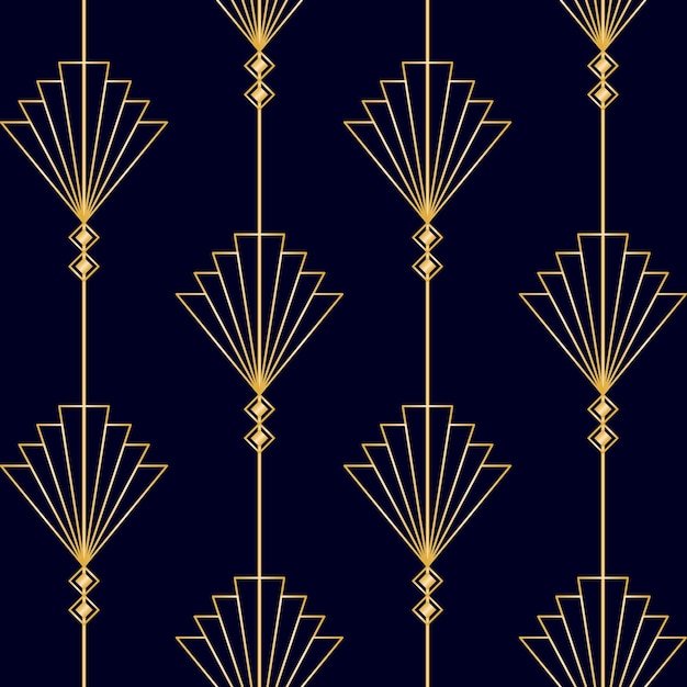 Vector art deco seamless pattern