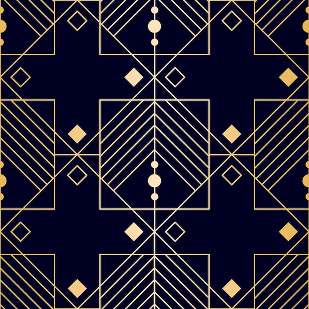 Vector art deco seamless pattern