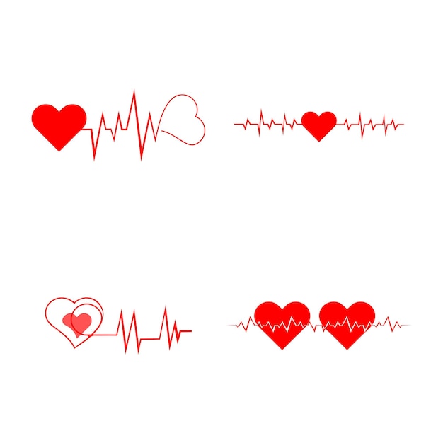 Art design health medical heartbeat pulse icon illustration