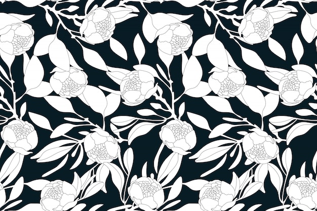 Art floral seamless pattern.