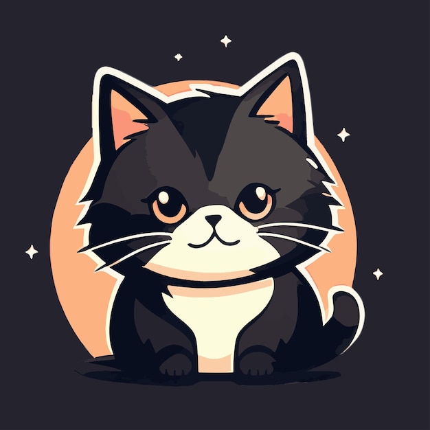 Art Illustration cute cat tshirt icon illustration