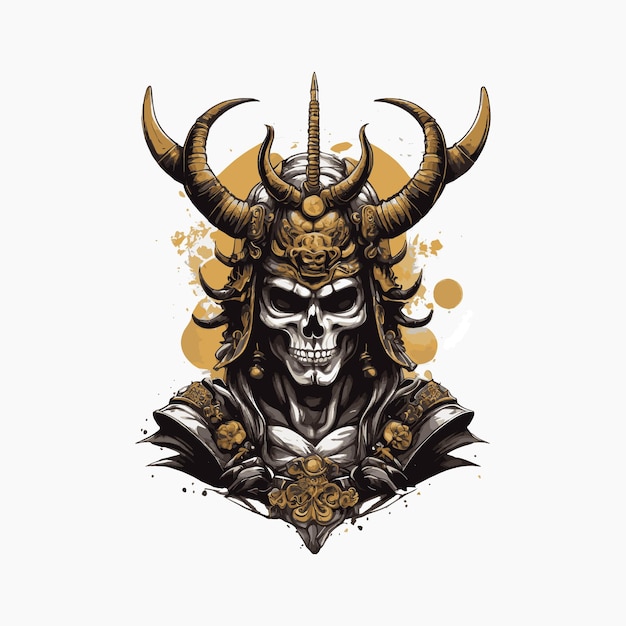 Art Illustration samurai skulls tshirt illustrations icons stickers tattoos and others