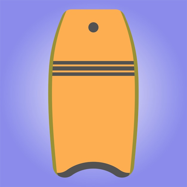 Vector art illustration surfing board