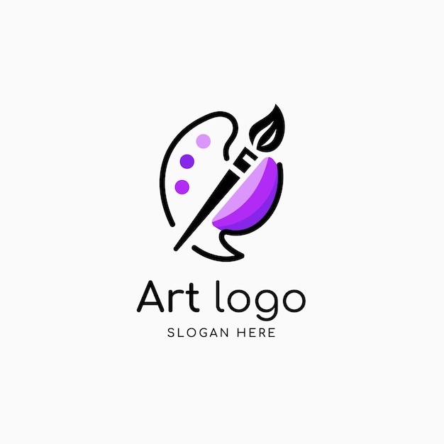 Art logo design template