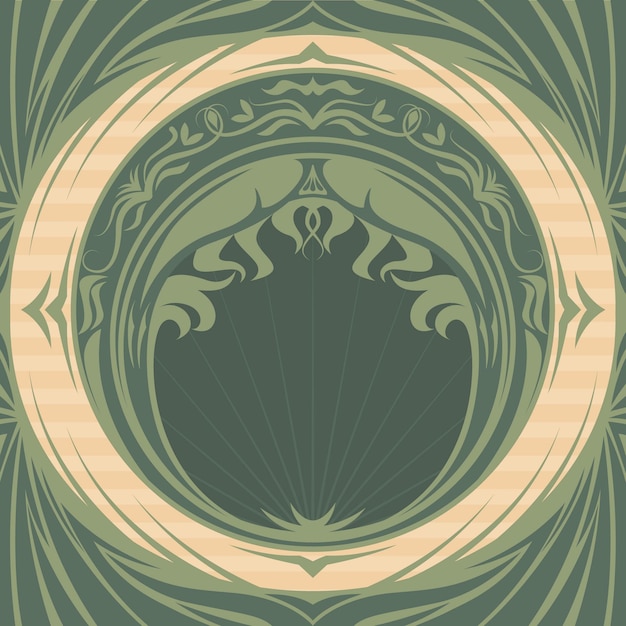 Art Nouveau Inspired Background