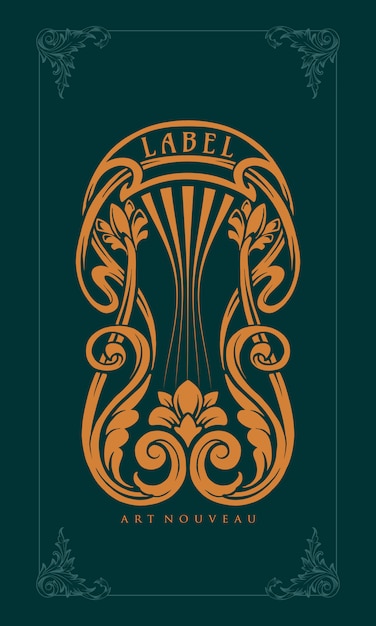 Vector art nouveau ornament   elements