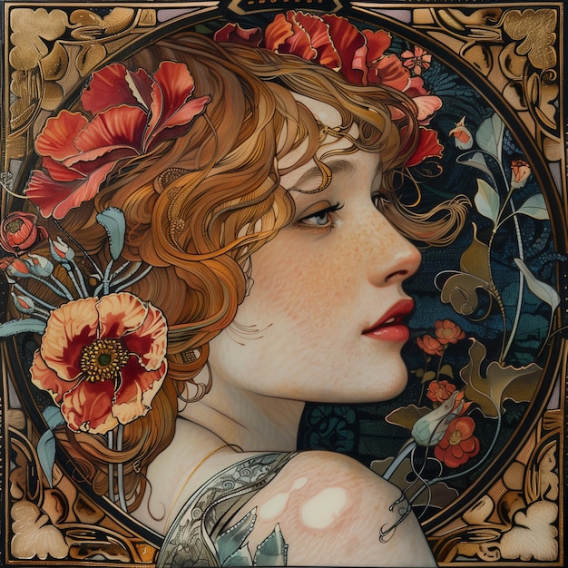 Vector art nouveau