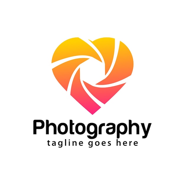 Art photography logo design template