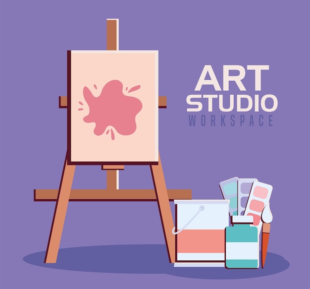 Art studio illustration