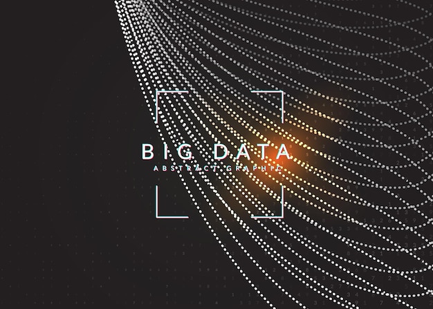 Artificial intelligence background Technology for big data vis