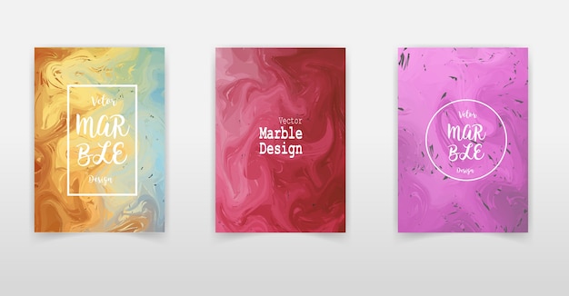 Artistic covers design. Liquid marble texture. Creative fluid colors backgrounds. 