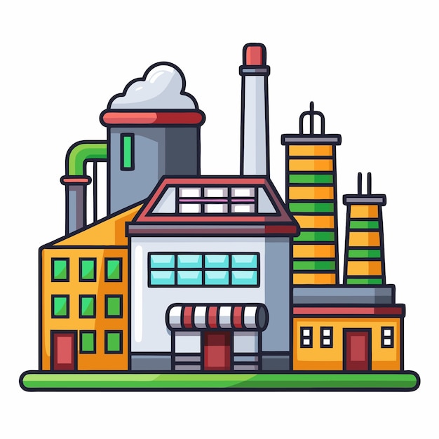 Artistic Dairy Factory Icon Art