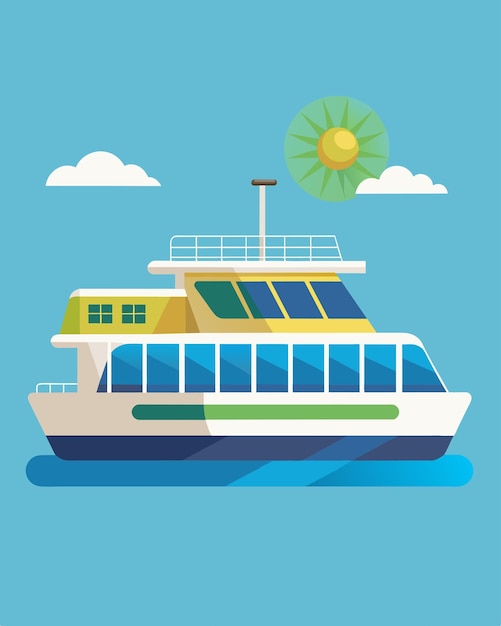 As the ferry makes its way down the river the solar panels on its roof are constantly aligning with