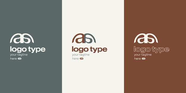 Vector as letter logo with modern and minimal design