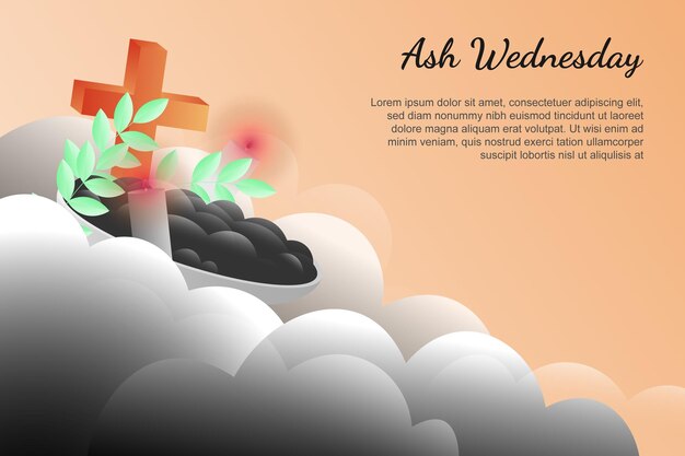 Ash Wednesday background