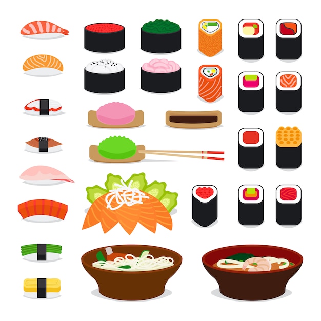 Asia food icons