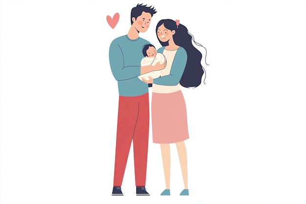 Asian Couple Holding Hands Vector