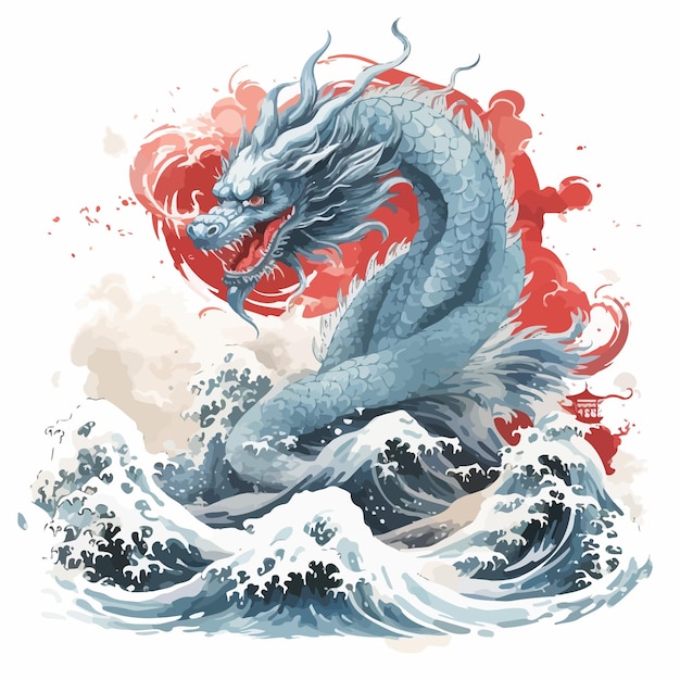 asian dragon vector