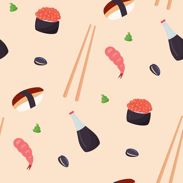 Asian food pattern