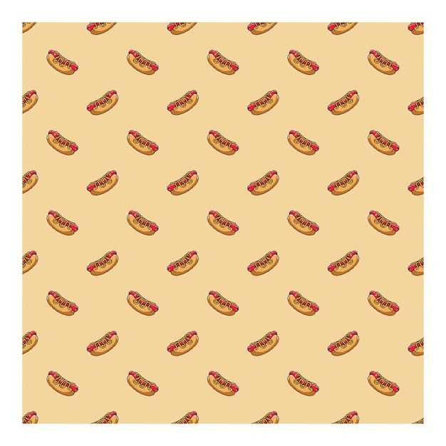 Asian food seamless cartoon pattern for allover design