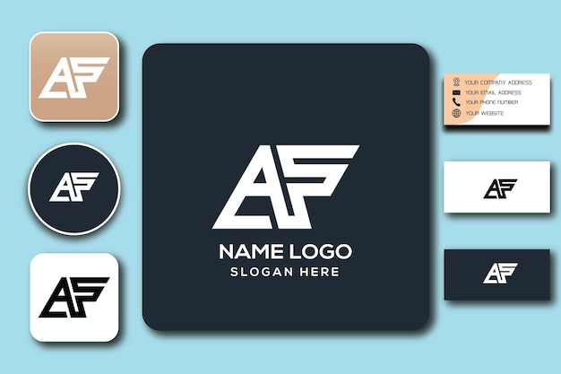 asp monogram logo template