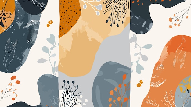 Vector assorted shapes compilation for creative web page headers