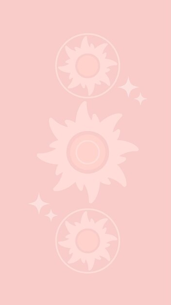 Vector astral sun wallpaper