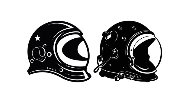 Vector astro helmet graphic