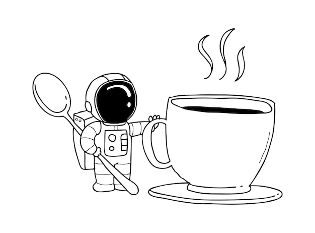 astronaut coffee cup