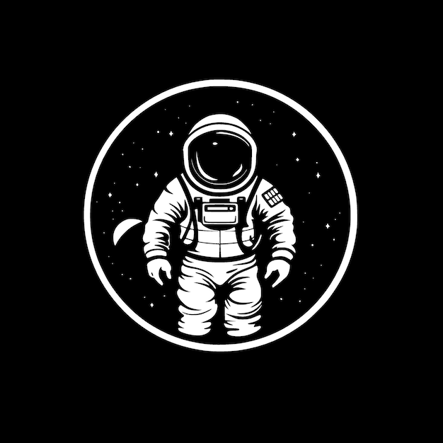 Astronaut High Quality Vector Logo Vector illustration ideal for Tshirt graphic