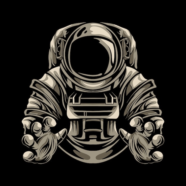 Astronaut   illustration design isolated