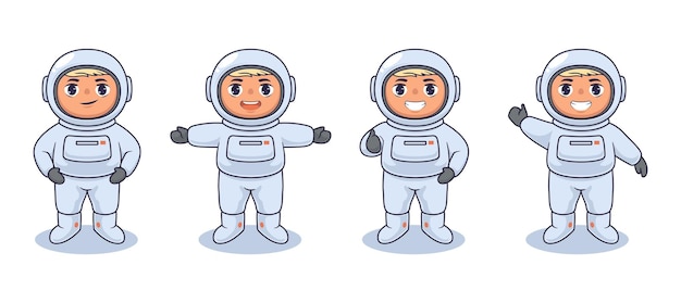 Astronaut kids vector illustration design