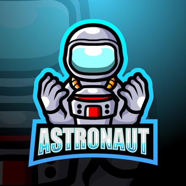 Astronaut mascot esport illustration