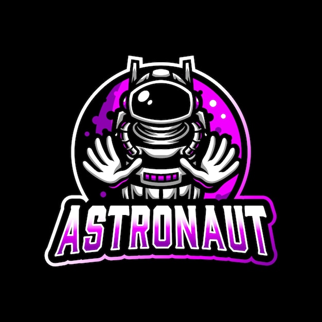 Astronaut mascot logo esport gaming