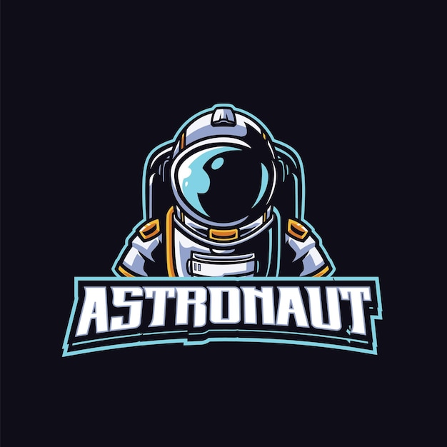 Astronaut mascot logo template for esport and Sport Logo team