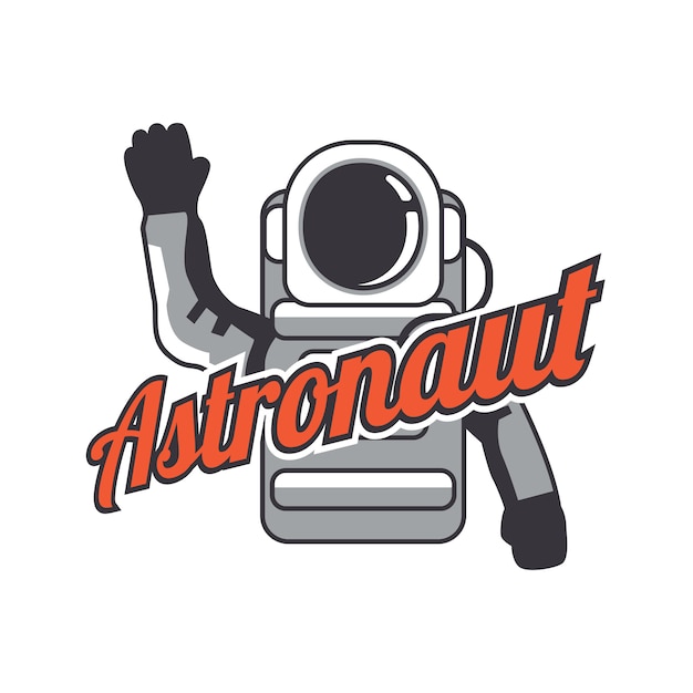 astronaut mascot logo.