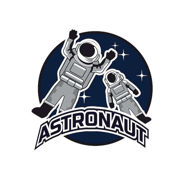 astronaut mascot logo