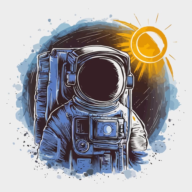 An astronaut in space