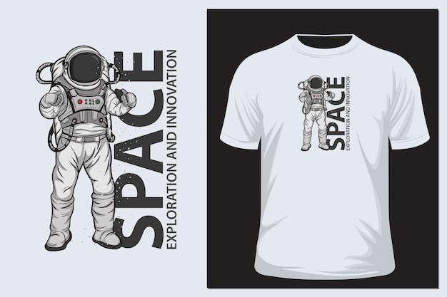 Astronaut, vector illustration. Cartoon comics pop art for print design t shirt apparel poster