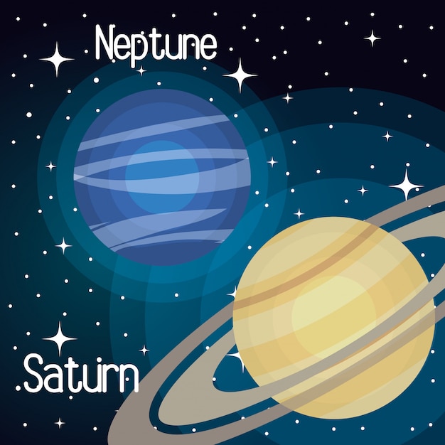 astronomy system solar planets isolated