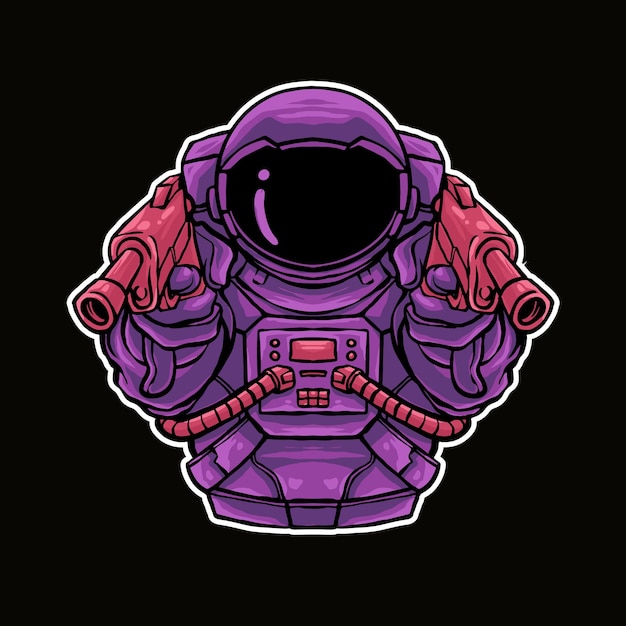 Astrounaut shoot illustration