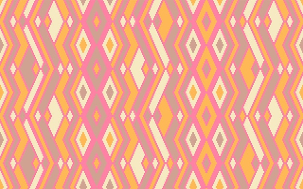 Asymmetric rhombus traditional motifs vector geometric pattern