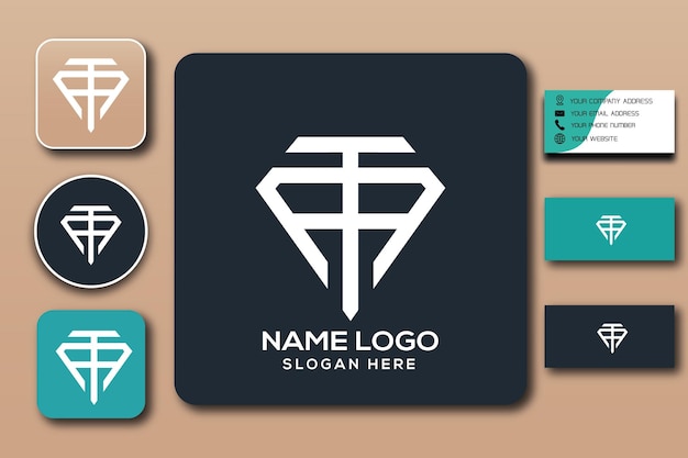 ATA monogram logo template