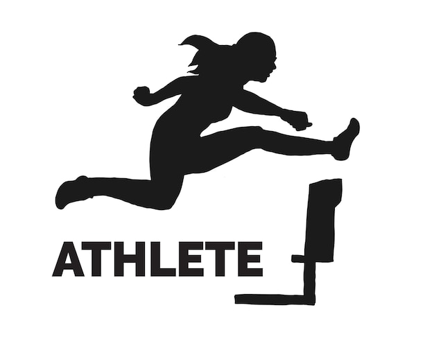 Athlete's isolated vector Silhouettes