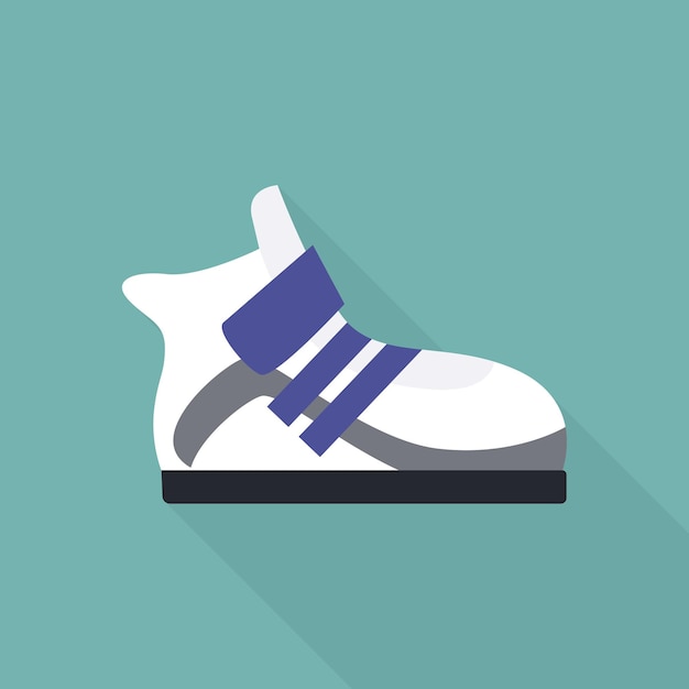 Athletic shoes icon Flat illustration of athletic shoes vector icon for web design